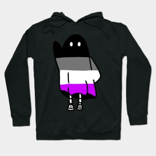 asexual ghost Hoodie